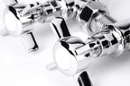 Traditional Chrome Angled Radiator Towel Rail Valves Central