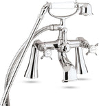 Traditional Coronation Bath Shower Mixer Tap in Chrome