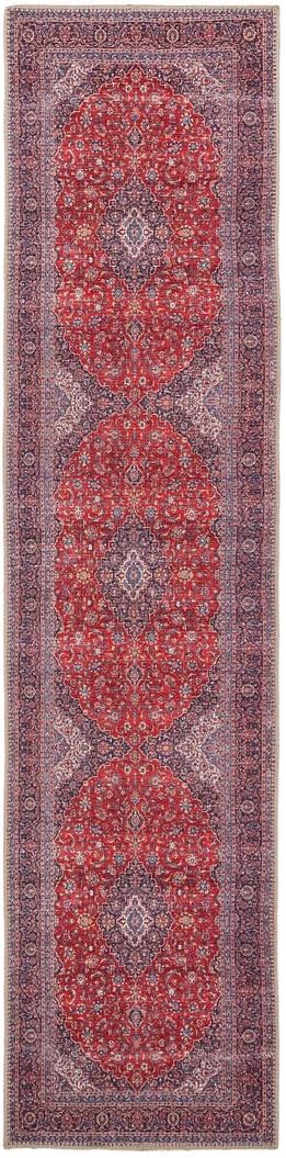 Traditional Cotton Hallway Runner Rug Stain-Resistant Washable
