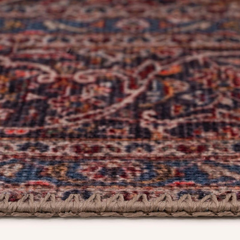 Traditional Cotton Hallway Runner Rug Stain-Resistant Washable