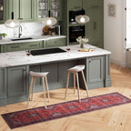 Traditional Cotton Hallway Runner Rug Stain-Resistant Washable