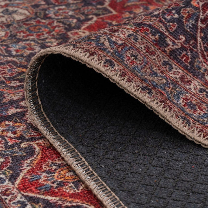 Traditional Cotton Hallway Runner Rug Stain-Resistant Washable
