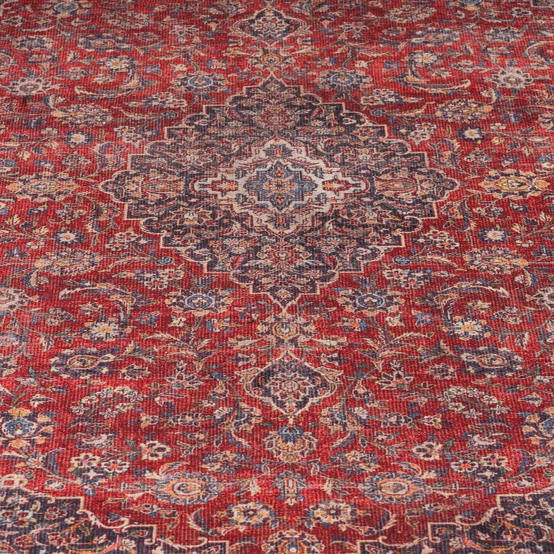 Traditional Cotton Hallway Runner Rug Stain-Resistant Washable