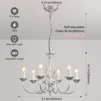 Traditional Country Style Chandelier Bronze Vintage Height