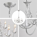 Traditional Country Style Chandelier Bronze Vintage Height