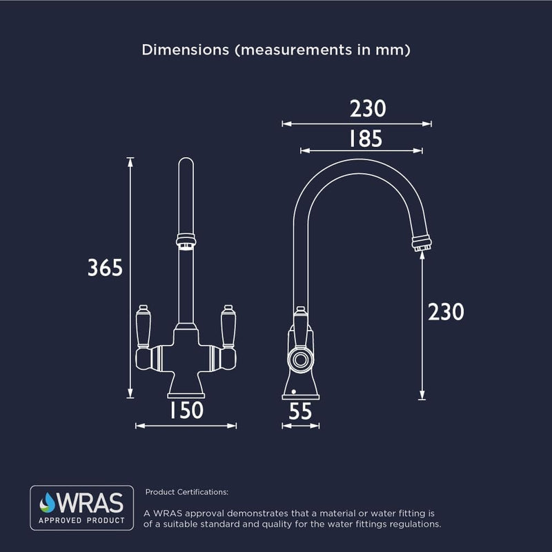 Traditional Kitchen Tap Chrome Rs Snk Ef C