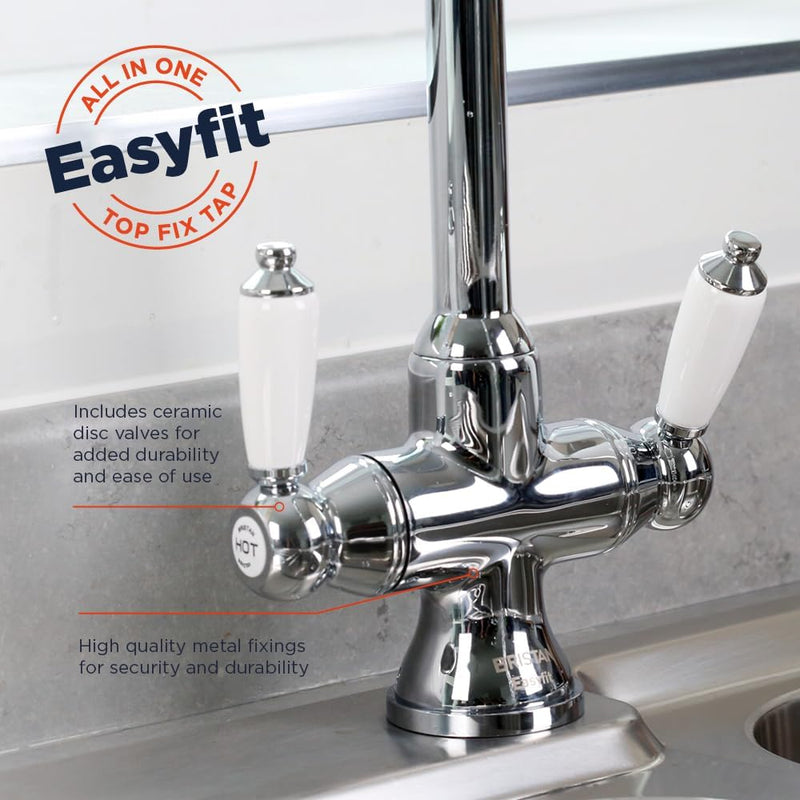 Traditional Kitchen Tap Chrome Rs Snk Ef C