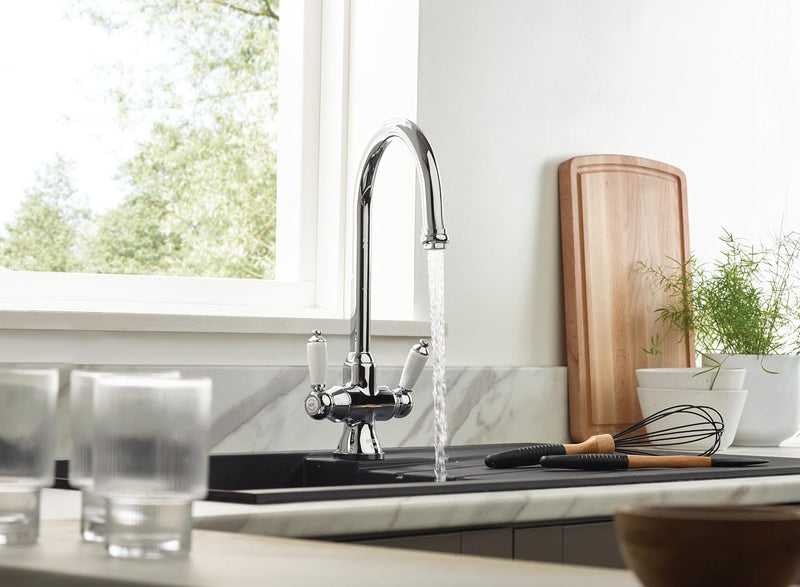 Traditional Kitchen Tap Chrome Rs Snk Ef C
