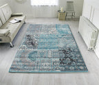 Traditional Moroccan Living Room Area Carpet Rug Patchwork