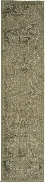 Traditional Pattern Flatweave Area Rug Distressed Medallion