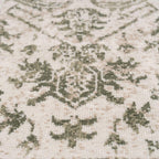 Traditional Pattern Flatweave Area Rug Distressed Medallion