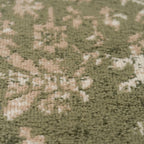 Traditional Pattern Flatweave Area Rug Distressed Medallion