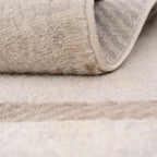 Traditional Pattern Flatweave Area Rug Distressed Medallion