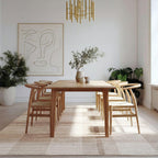 Traditional Pattern Flatweave Area Rug Distressed Medallion