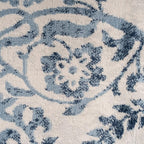 Traditional Pattern Flatweave Area Rug Distressed Medallion