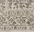 Traditional Pattern Flatweave Area Rug Distressed Medallion