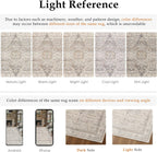 Traditional Pattern Flatweave Area Rug Distressed Medallion