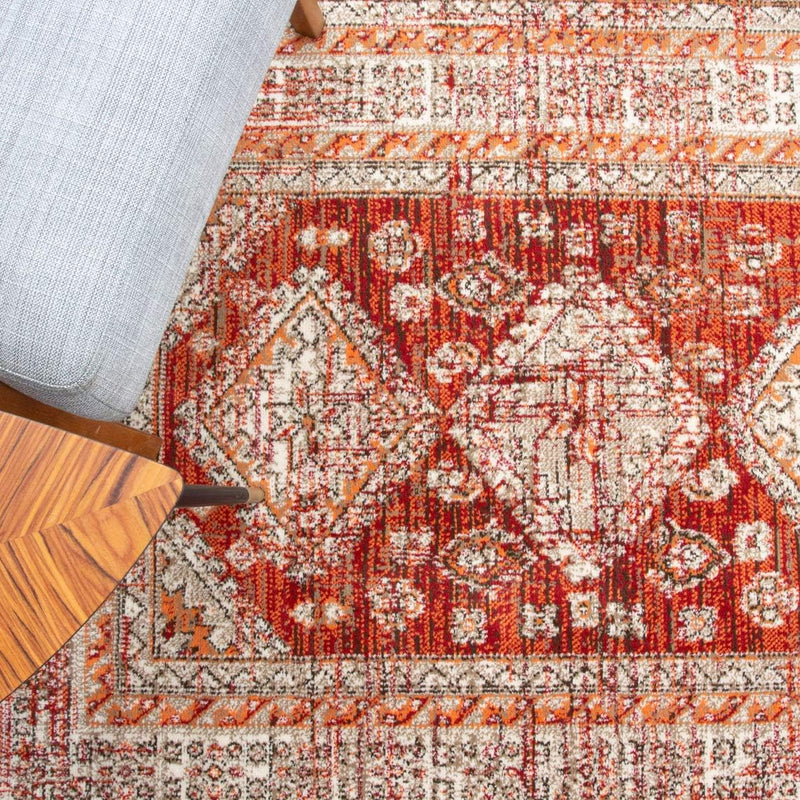 Traditional Rug Distressed Luxury Moroccan Vintage Living Room