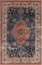 Traditional Rug Zola Bordered Floral Carpet Medallion Bedroom