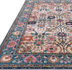 Traditional Rug Zola Bordered Floral Carpet Medallion Bedroom