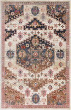 Traditional Rug Zola Bordered Floral Carpet Medallion Bedroom