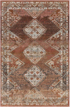 Traditional Rug Zola Bordered Floral Carpet Medallion Bedroom