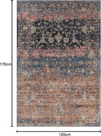 Traditional Rug Zola Bordered Floral Carpet Medallion Bedroom