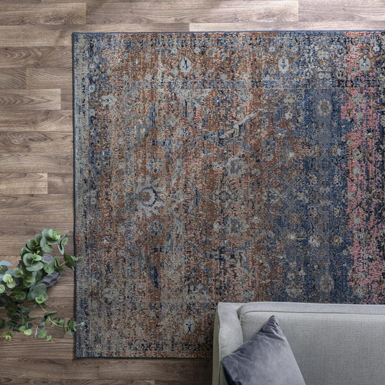 Traditional Rug Zola Bordered Floral Carpet Medallion Bedroom
