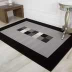 Traditional Terracotta Patchwork Living Room Rug Lounge Area