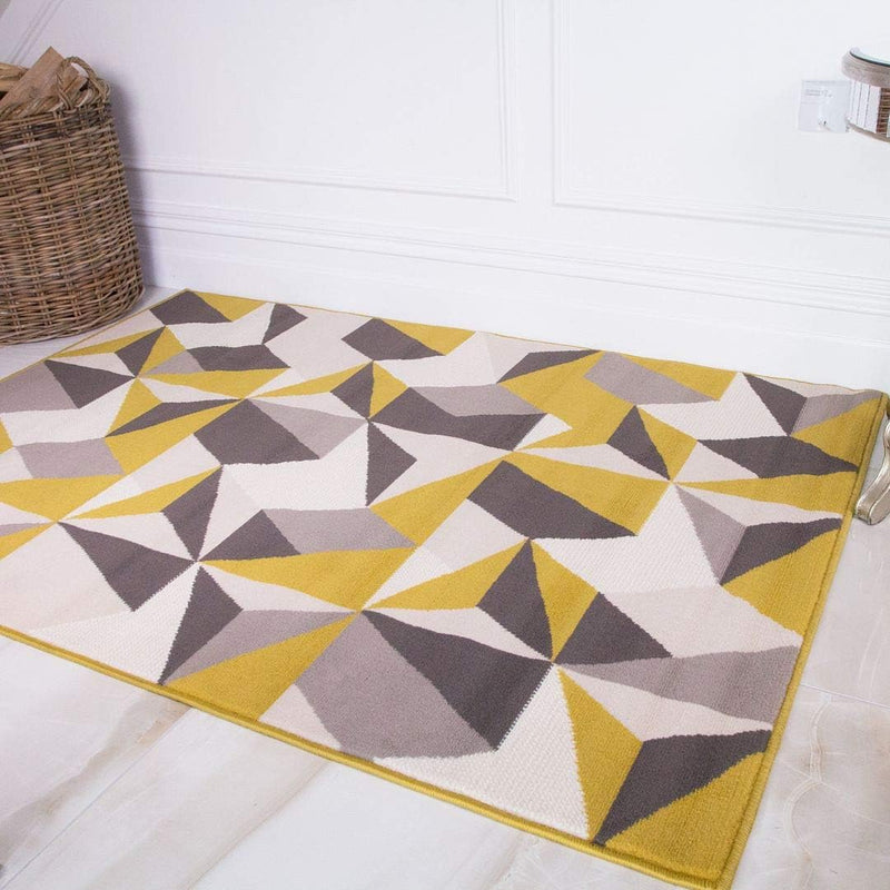 Traditional Terracotta Patchwork Living Room Rug Lounge Area