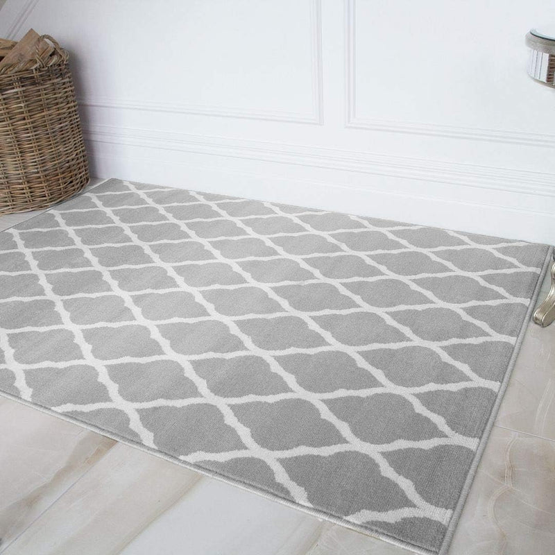 Traditional Terracotta Patchwork Living Room Rug Lounge Area
