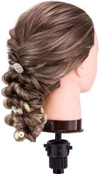 Training Head 26-28 Inch Hairdressing 100% Synthetic Fiber