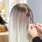 Training Head 26-28 Inch Hairdressing 100% Synthetic Fiber