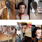 Training Head 26-28 Inch Hairdressing 100% Synthetic Fiber