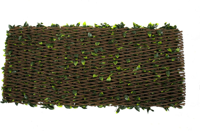Trellis Artificial Expanding Willow Fence with Leaf Foliage