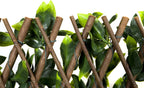 Trellis Artificial Expanding Willow Fence with Leaf Foliage