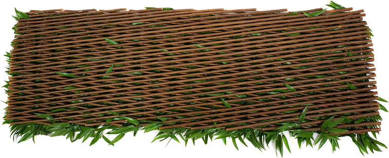 Trellis Artificial Expanding Willow Fence with Leaf Foliage