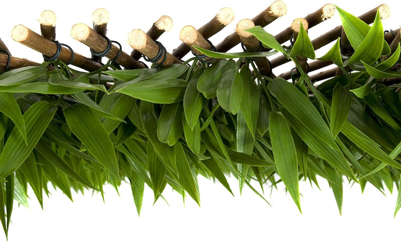 Trellis Artificial Expanding Willow Fence with Leaf Foliage