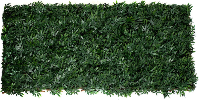 Trellis Artificial Expanding Willow Fence with Leaf Foliage
