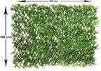 Trellis Artificial Expanding Willow Fence with Leaf Foliage