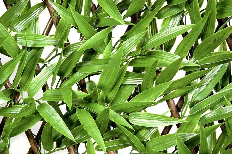 Trellis Artificial Expanding Willow Fence with Leaf Foliage