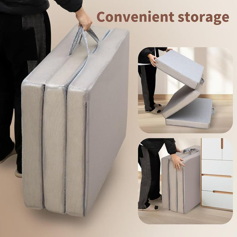 Tri-Fold X 10 Memory Foam Mattress Foldable
