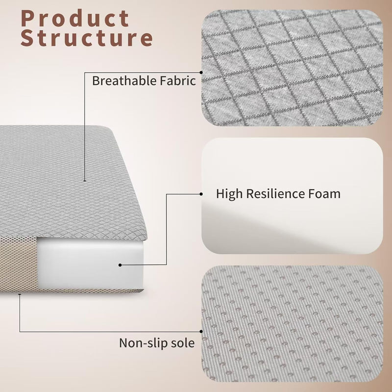 Tri-Fold X 10 Memory Foam Mattress Foldable