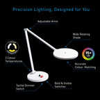 Tricolor LED Lamp Dimmable Eye Caring 3 Colour