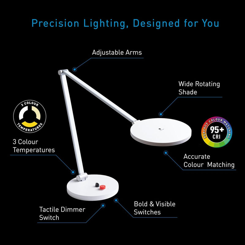 LED Lamp Dimmable Eye Caring 3 Colour Temperatures