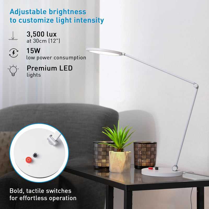 LED Lamp Dimmable Eye Caring 3 Colour Temperatures