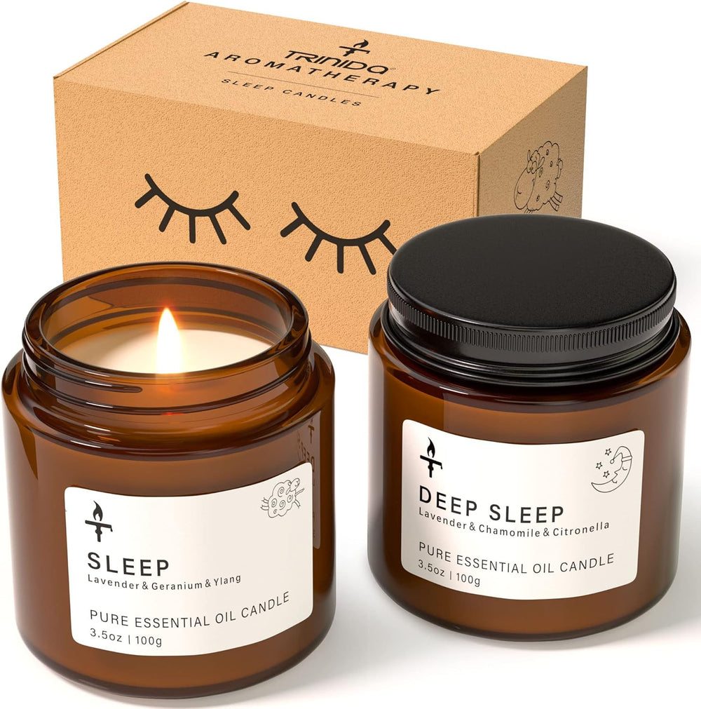 Trinida Sleep Candles Gifts for Women Men Lavender