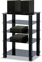 Trinity Gloss 5 Shelf with Legs Flat Screen