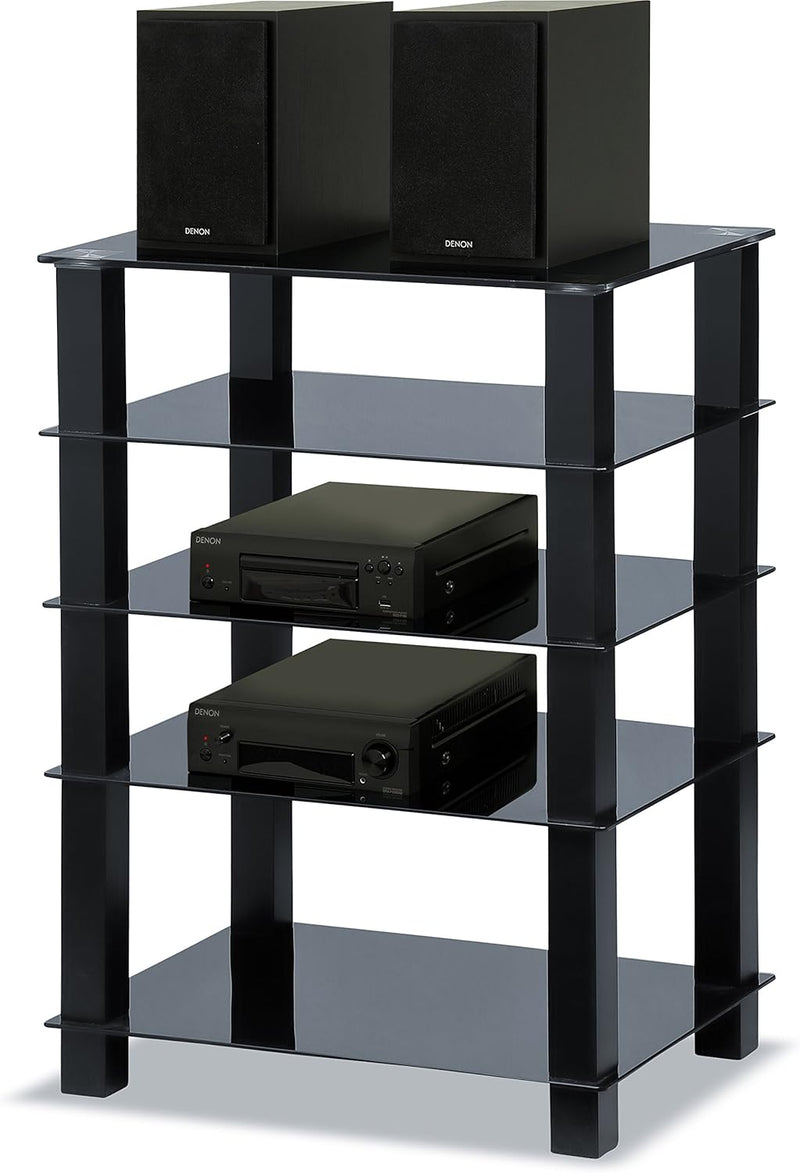 Trinity Gloss 5 Shelf with Legs Flat Screen