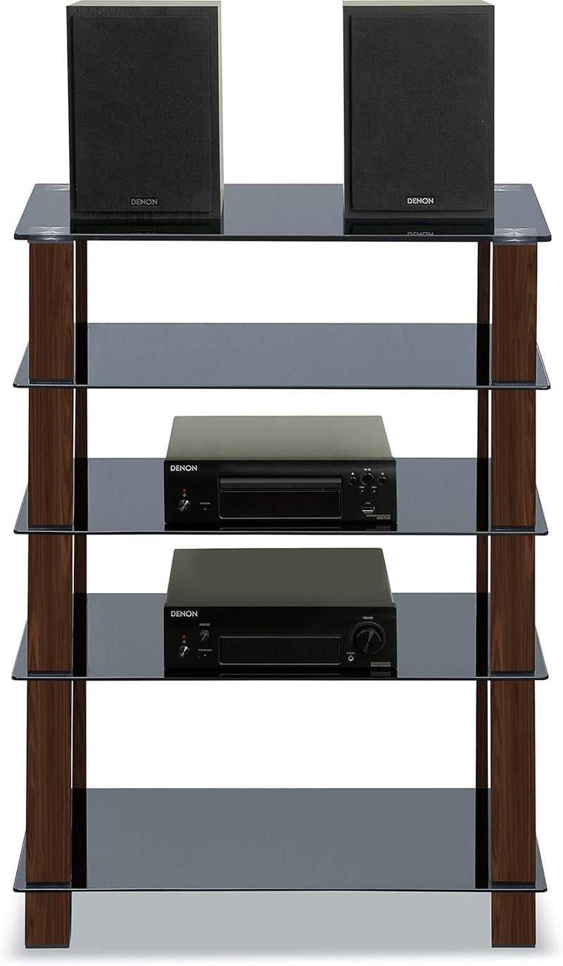 Trinity Gloss 5 Shelf with Legs Flat Screen